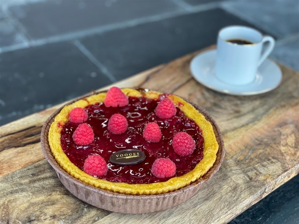 Kleine frambozen cheesecake