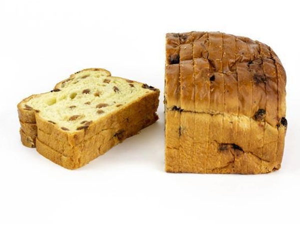 Rozijnen brood&nbsp;half gesneden