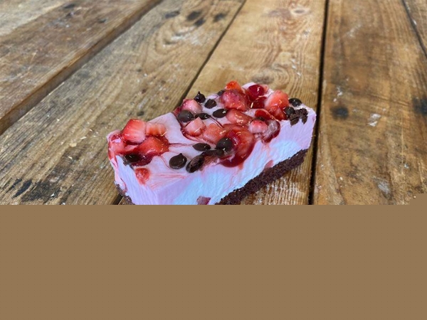 Vegan Aardbei Gebakje