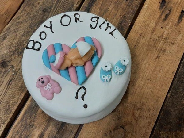 Gender Reveal Taartje 6 pers